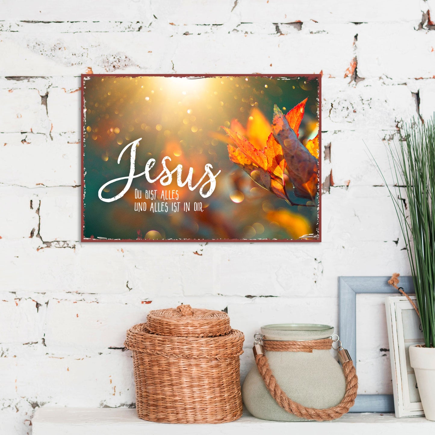 Jesus, du bist alles (Metallschild)