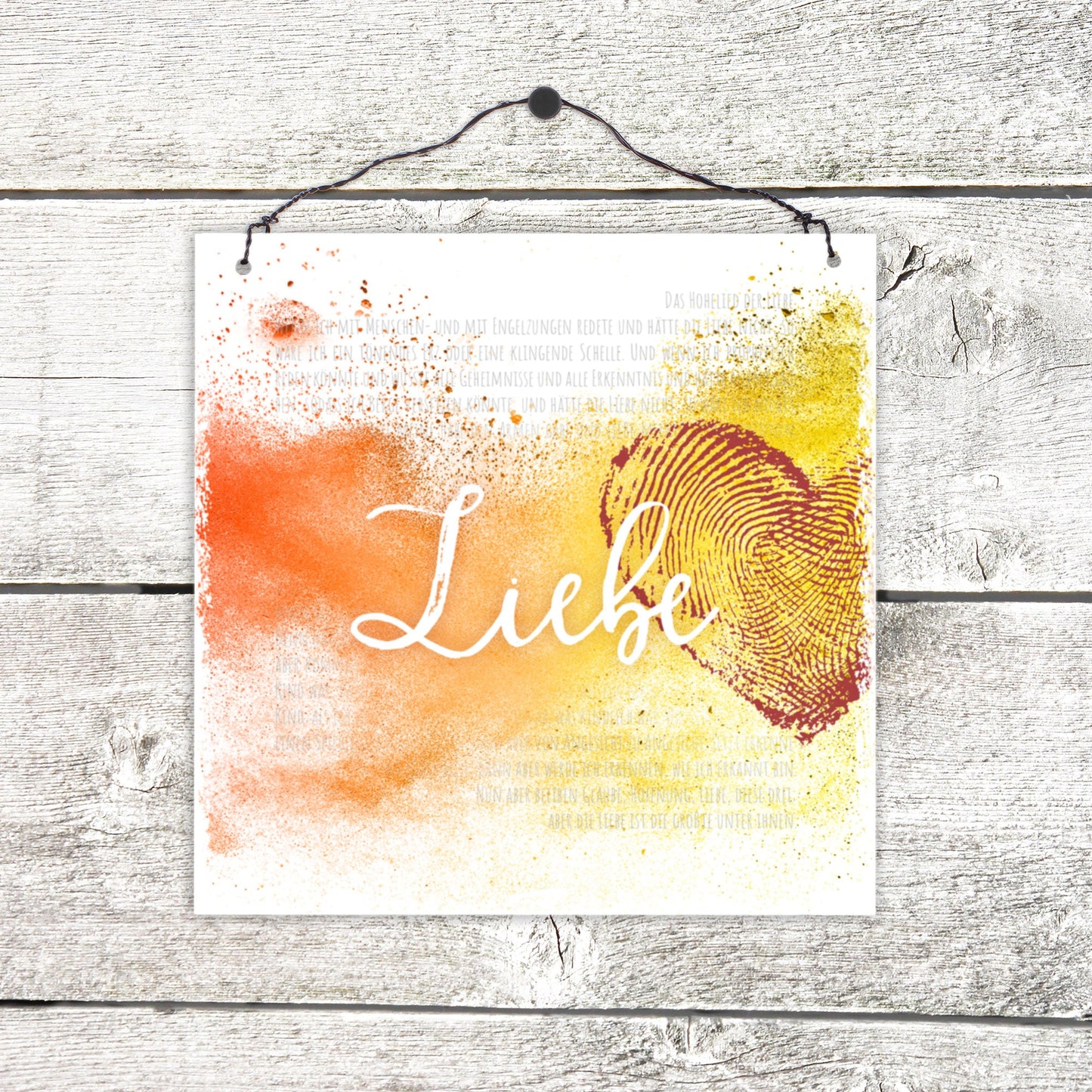 Liebe (Holzschild)