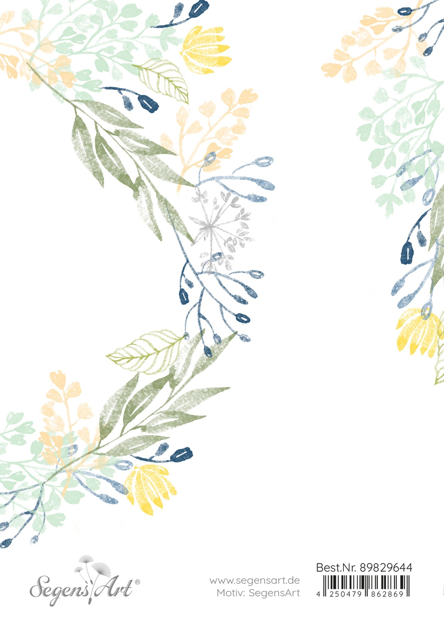 Segen zur Hochzeit - Blumenkranz (Doppelkarte Collage Hochzeit)