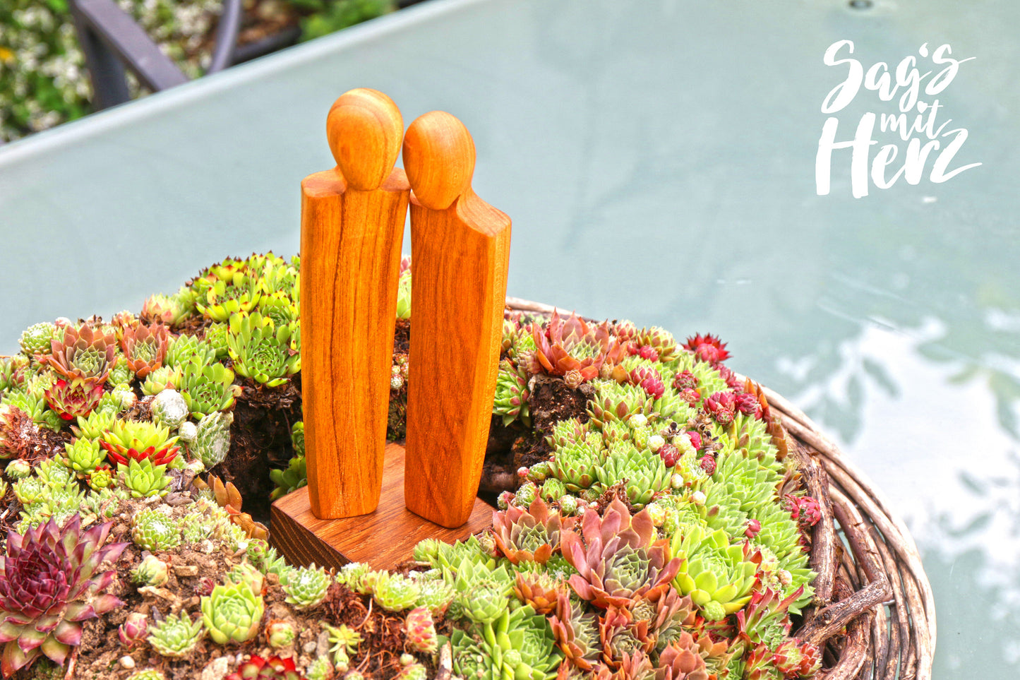 Thankgoods Figur 'Ohne Worte' klein Höhe 15 cm