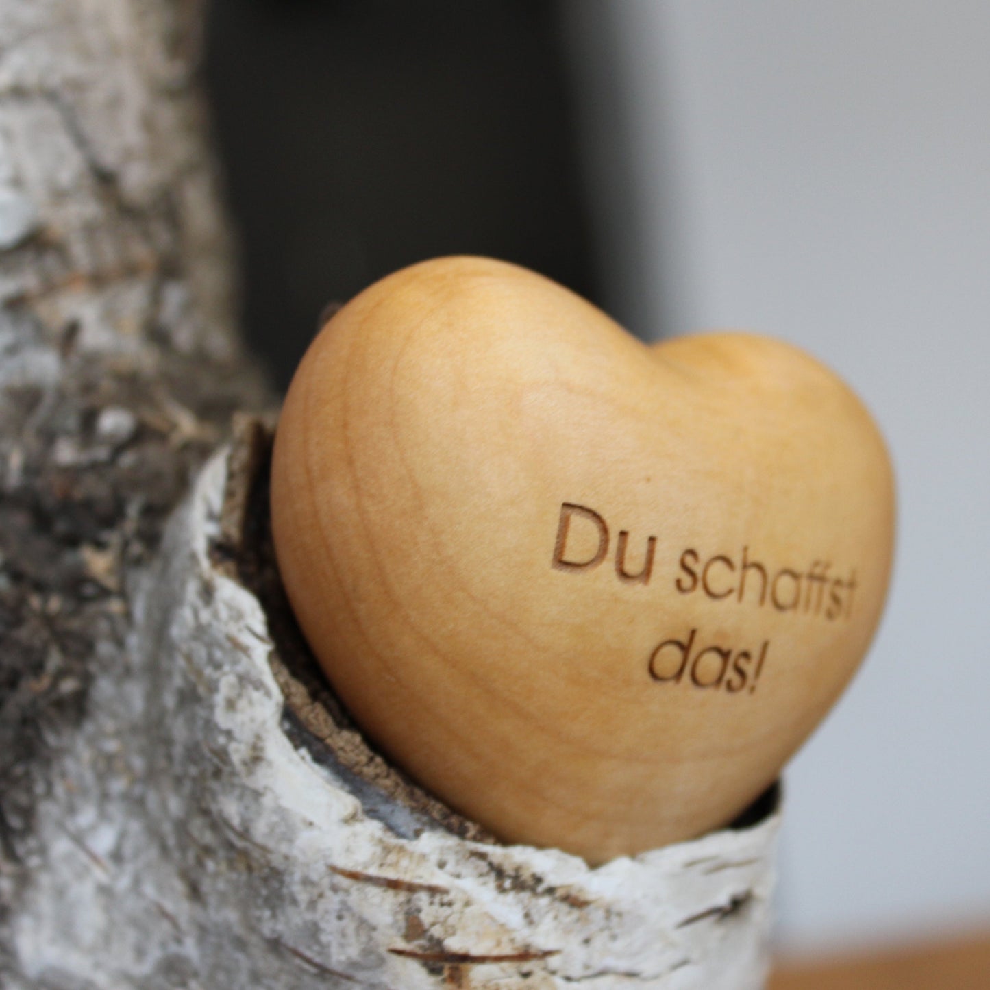 Thankgoods Holzherz Du schaffst das!