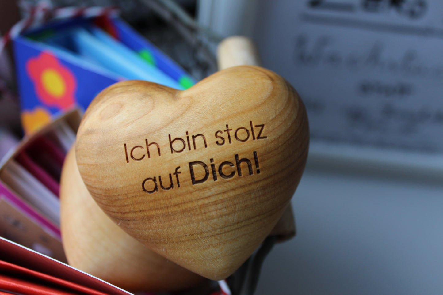 Thankgoods Holzherz Ich bin stolz auf Dich!