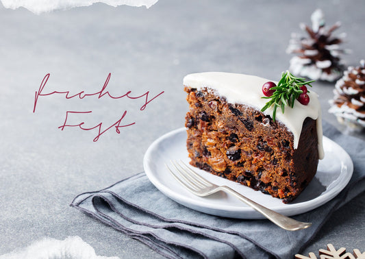 Frohes Fest - Torte (Postkarte Weihnachten)