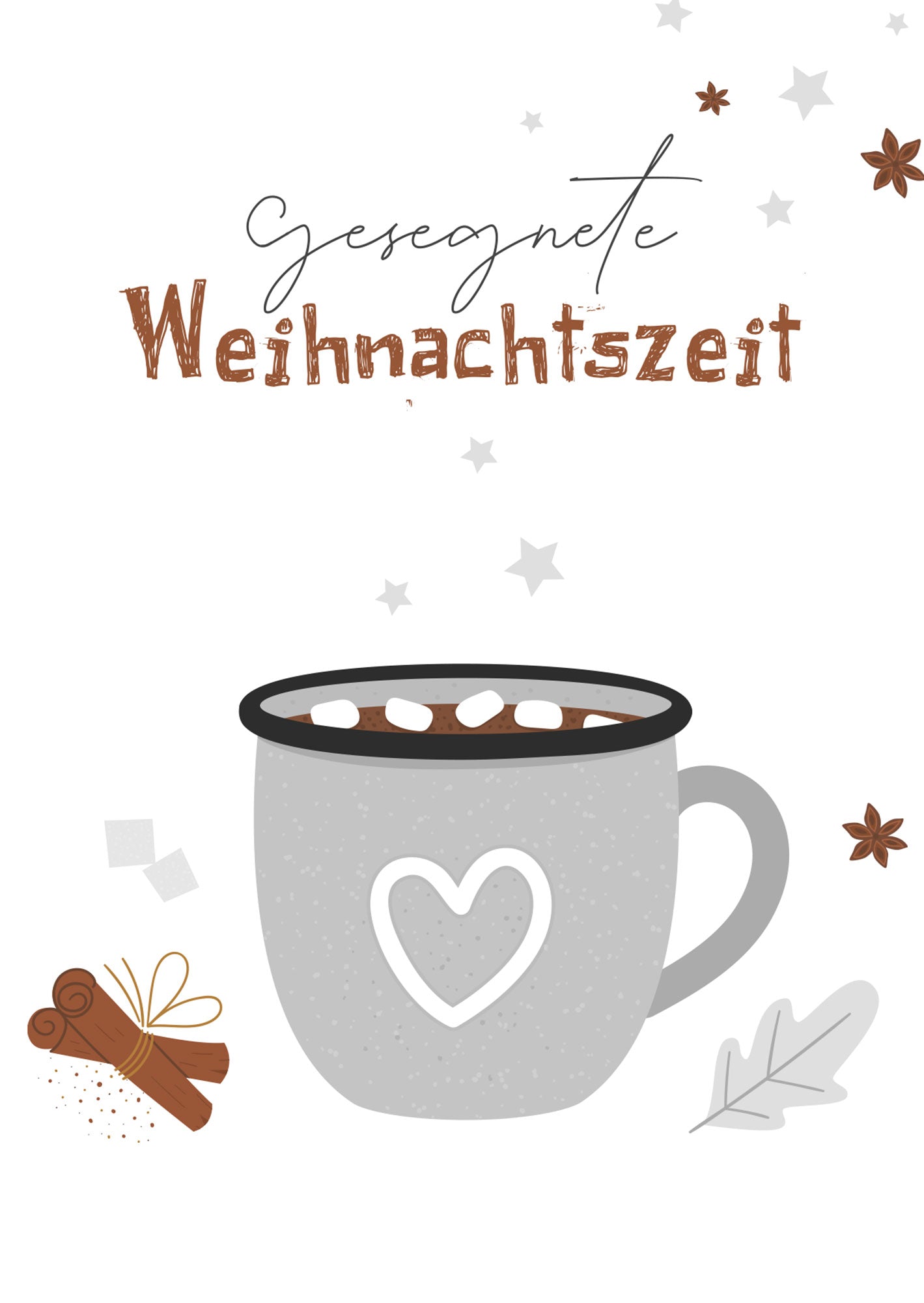 Gesegnete Weihnachtszeit - Tasse (Postkarte Weihnachten)