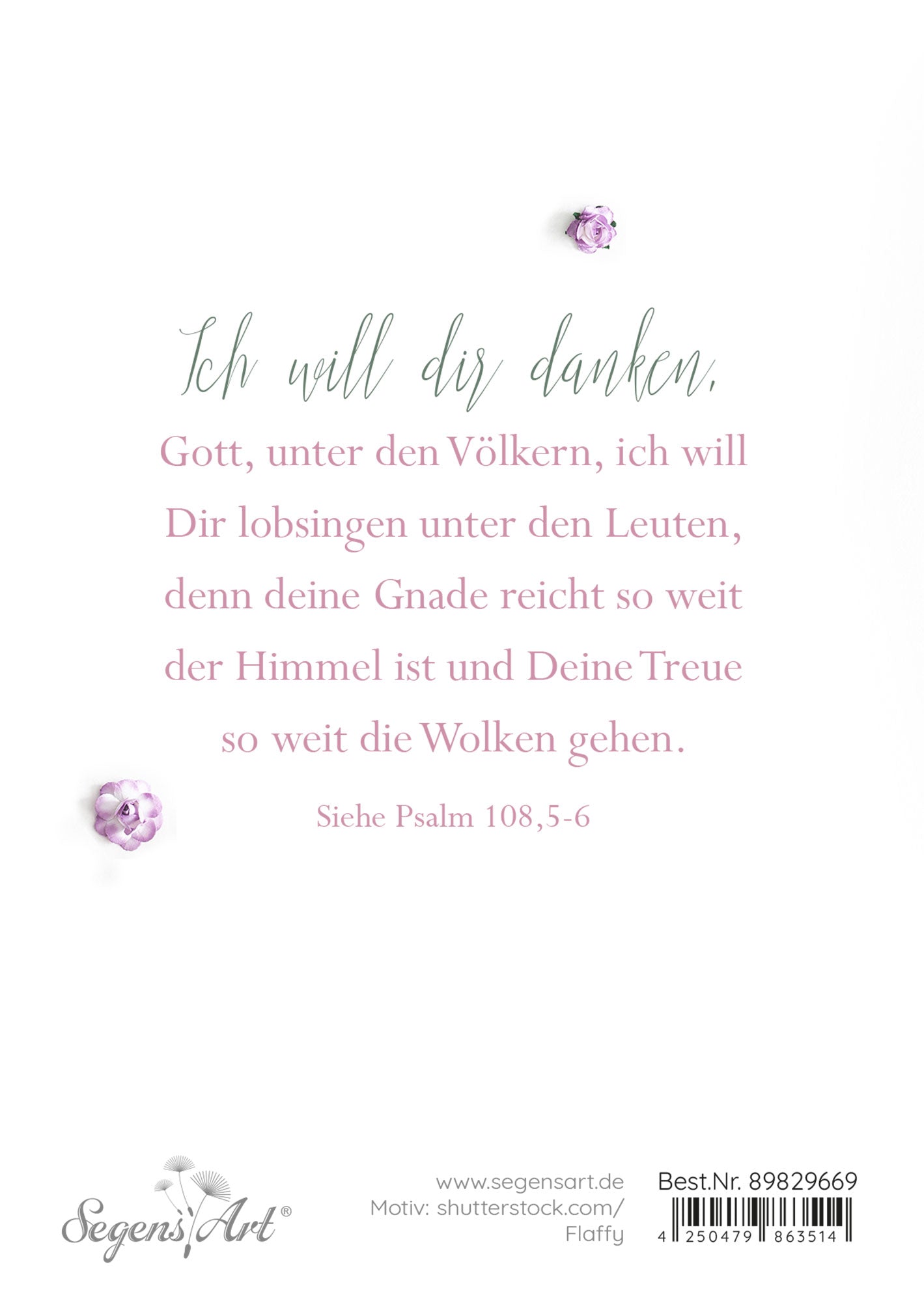 Gottes Segen zur Silberhochzeit (Doppelkarte Silberne Hochzeit)