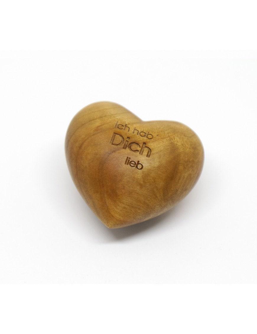 Holzherz 'Ich hab' Dich lieb' - Thankgoods