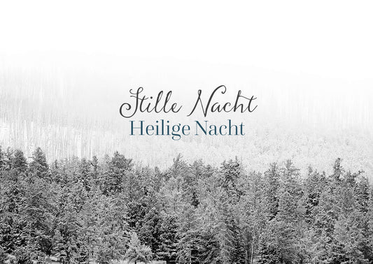 Stille Nacht, heilige Nacht (Doppelkarte Weihnachten)