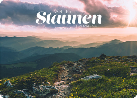 Voller Staunen (Postkarte Big Blessing im XL Format)