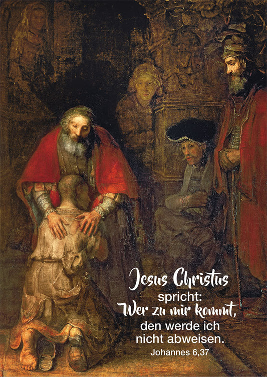Wer zu mir kommt ... - Motiv Rembrandt (12 Postkarten)
