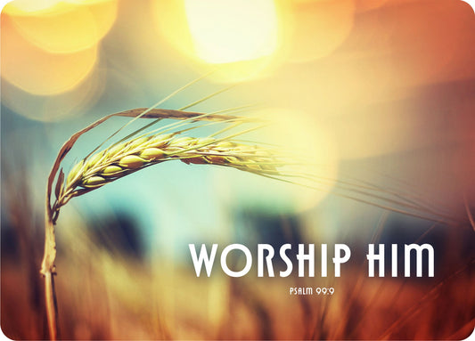Worship him (Postkarte Big Blessing im XL Format)