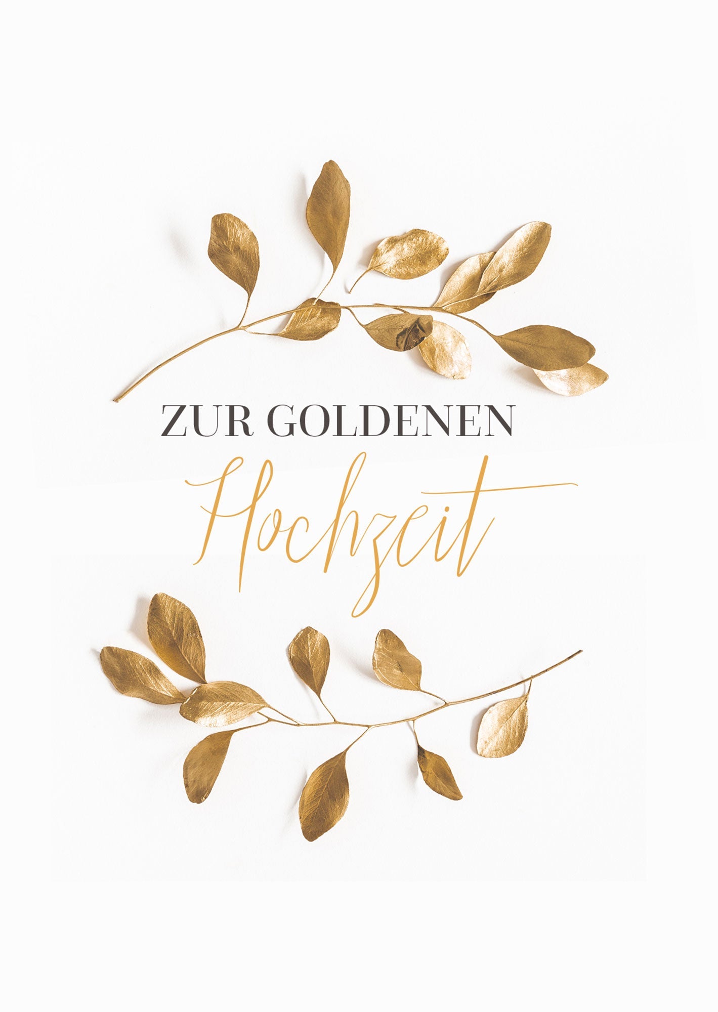 Zur Goldenen Hochzeit - Freut euch (Doppelkarte Goldene Hochzeit)