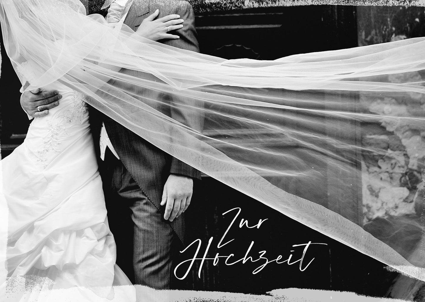 Zur Hochzeit - Von Liebe geprägt (Doppelkarte Hochzeit)